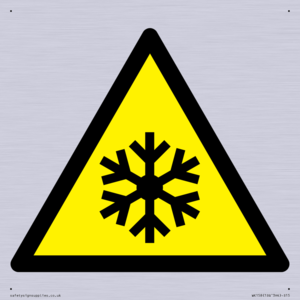 W010 Warning: Low temperature/freezing conditions